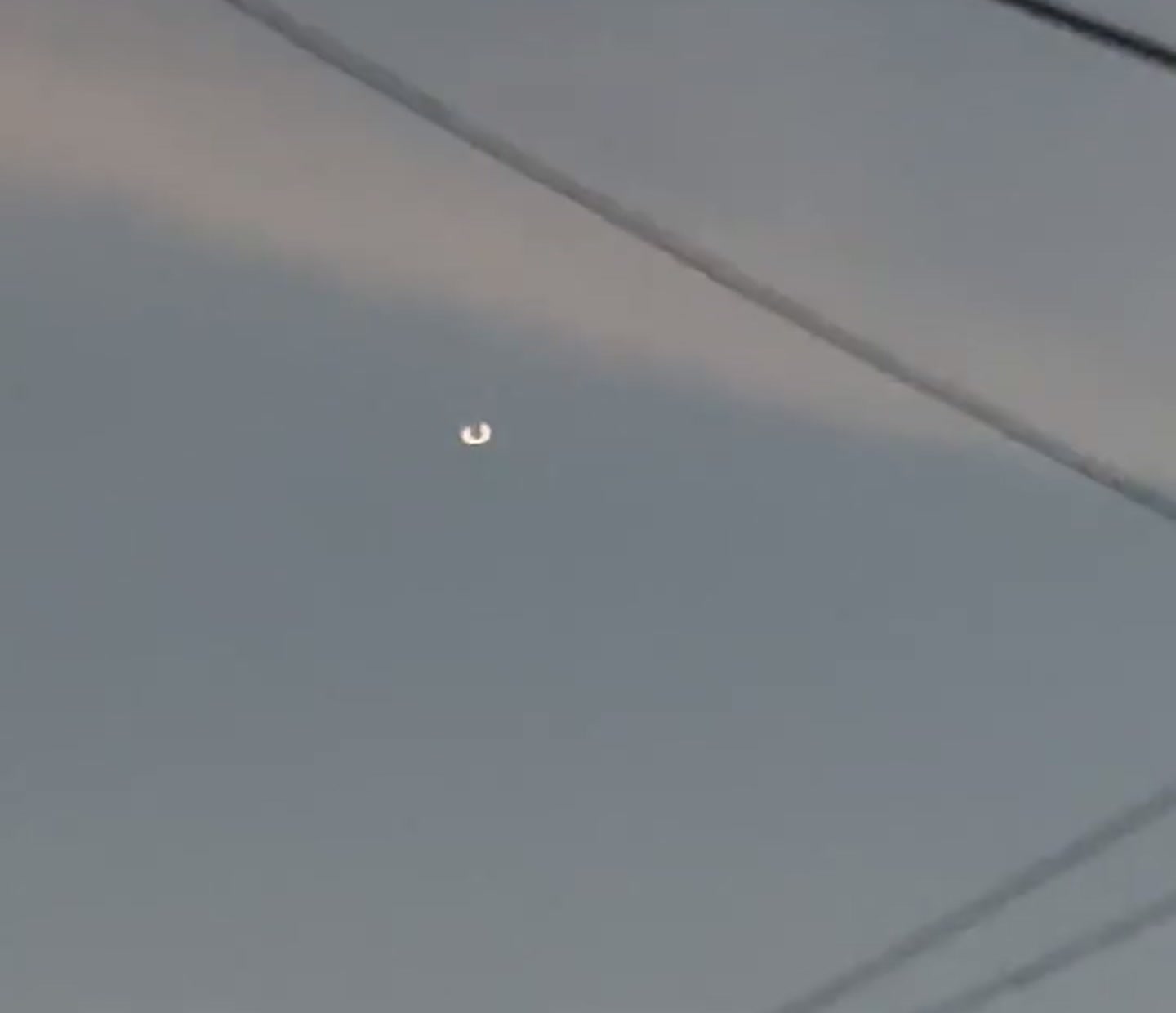 The Spinning Crescent Over Cleveland, Texas (10 August 2026)