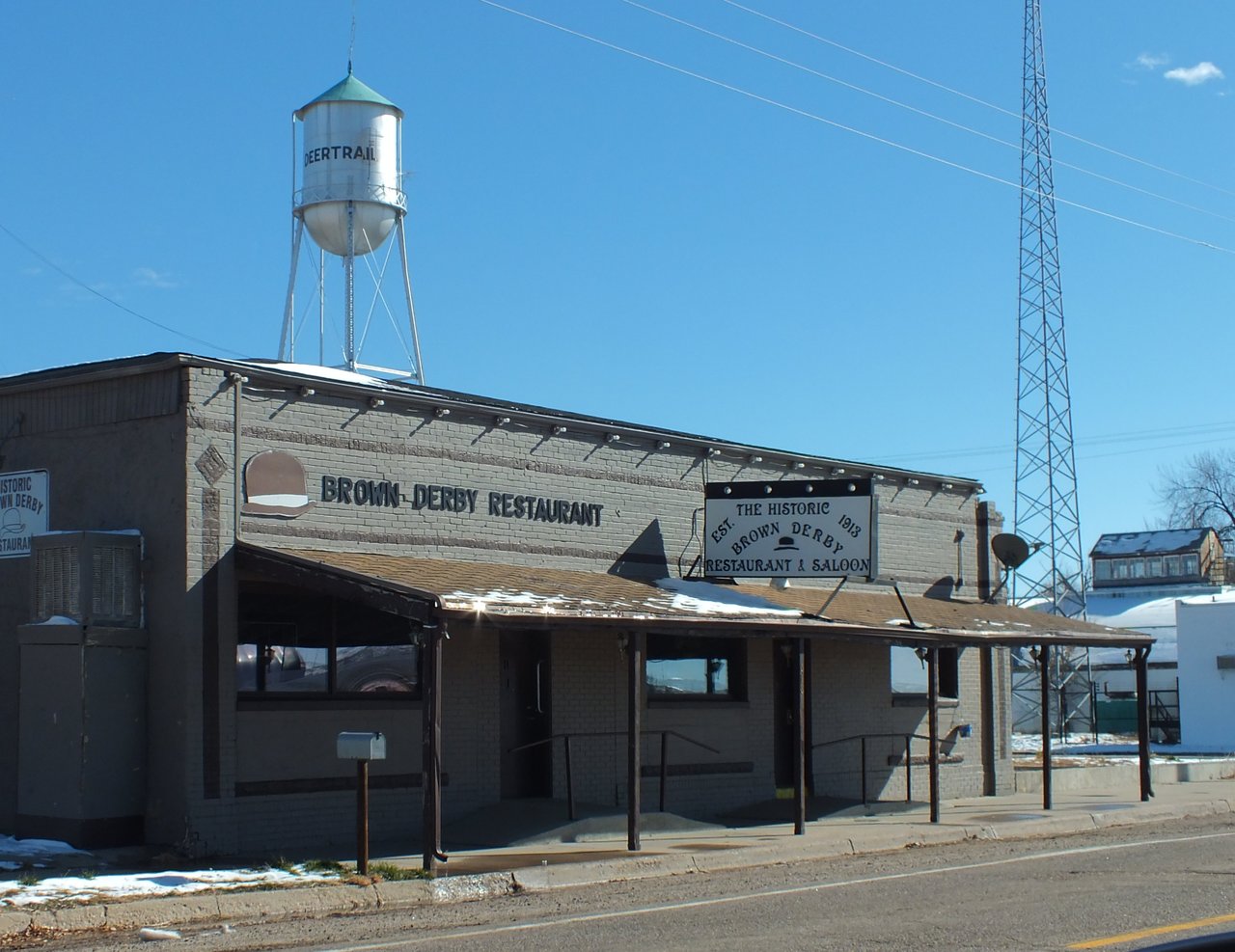No photograph of the encounter exists. This is Deer Trail, Colorado, the eastern-plains town where it was reported.