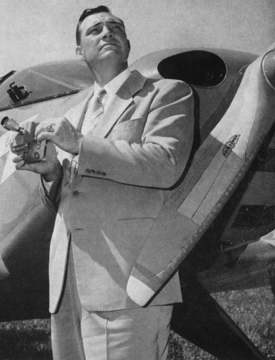 Kenneth Arnold, photographed for the press in July 1947. Ray Palmer hired him to investigate the Maury Island claims, and his 1952 book The Coming of the Saucers is the fullest firsthand account of the case.