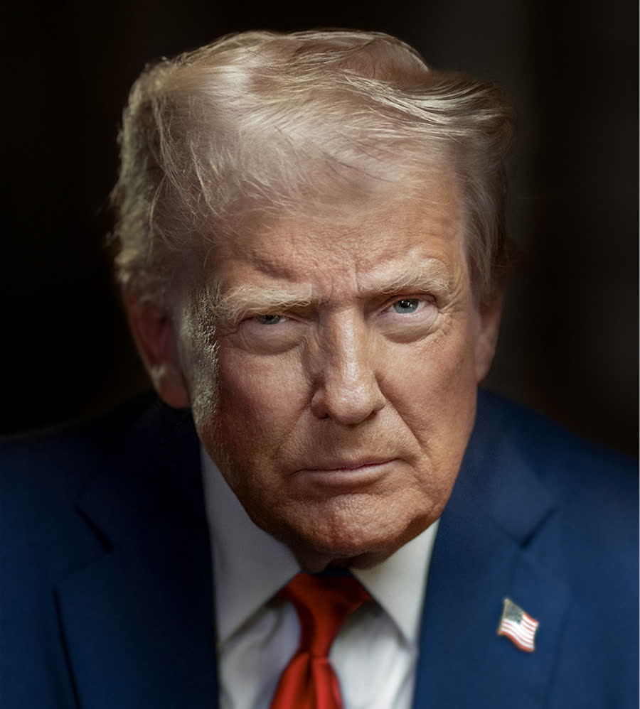 Official White House presidential portrait of Donald J. Trump. This is a real photograph of the official who issued the directive, not an image of the memorandum. No image of the memorandum exists publicly, because its text has never been released.